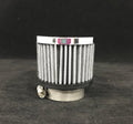 Breather, Clamp-On, Round, 1-1/2 in OD Tube, Reusable, Steel, Chrome,